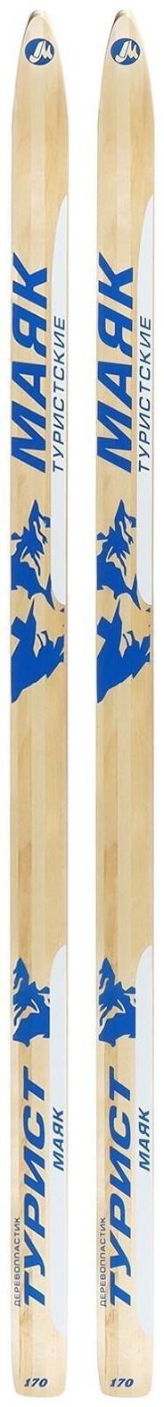 Лыжи деревопластиковые «Турист», 170 см, без креплений, с насечкой