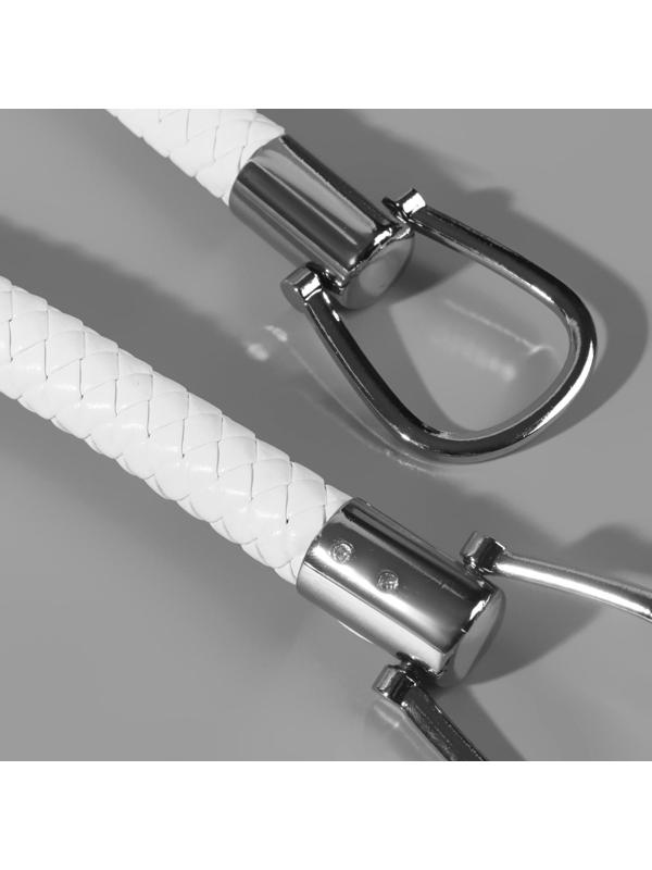 Ручка для сумки, 55 см, цвет белый