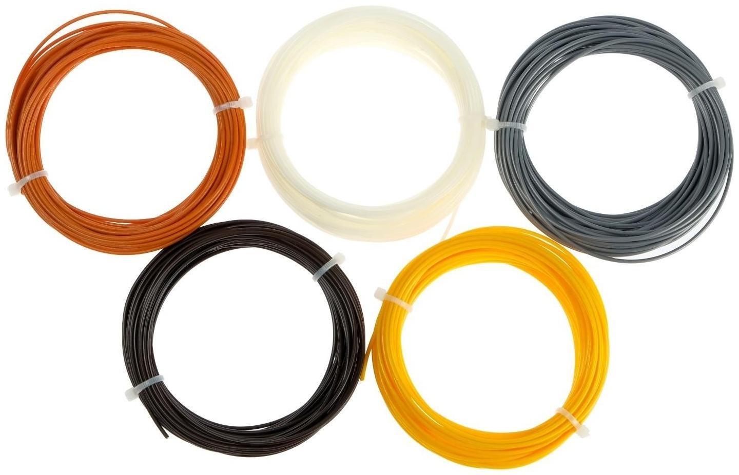 Пластик LuazON ABS-5, для 3Д ручки, 5 цветов по 10 метров