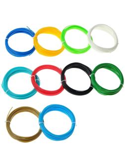 Пластик LuazON ABS-10, для 3Д ручки, 10 цветов по 10 метров