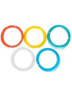 Пластик LuazON PLA-5, для 3Д ручки, 5 цветов по 10 метров