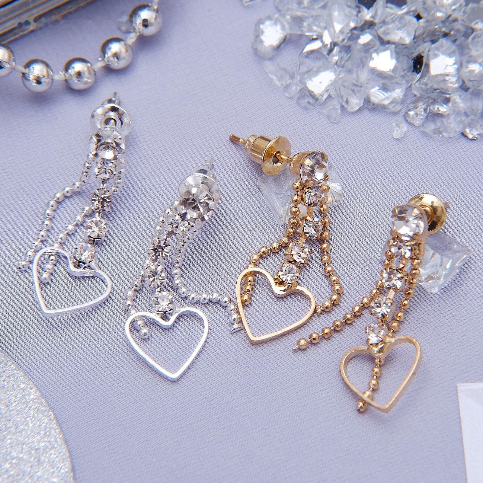 Серьги со стразами 