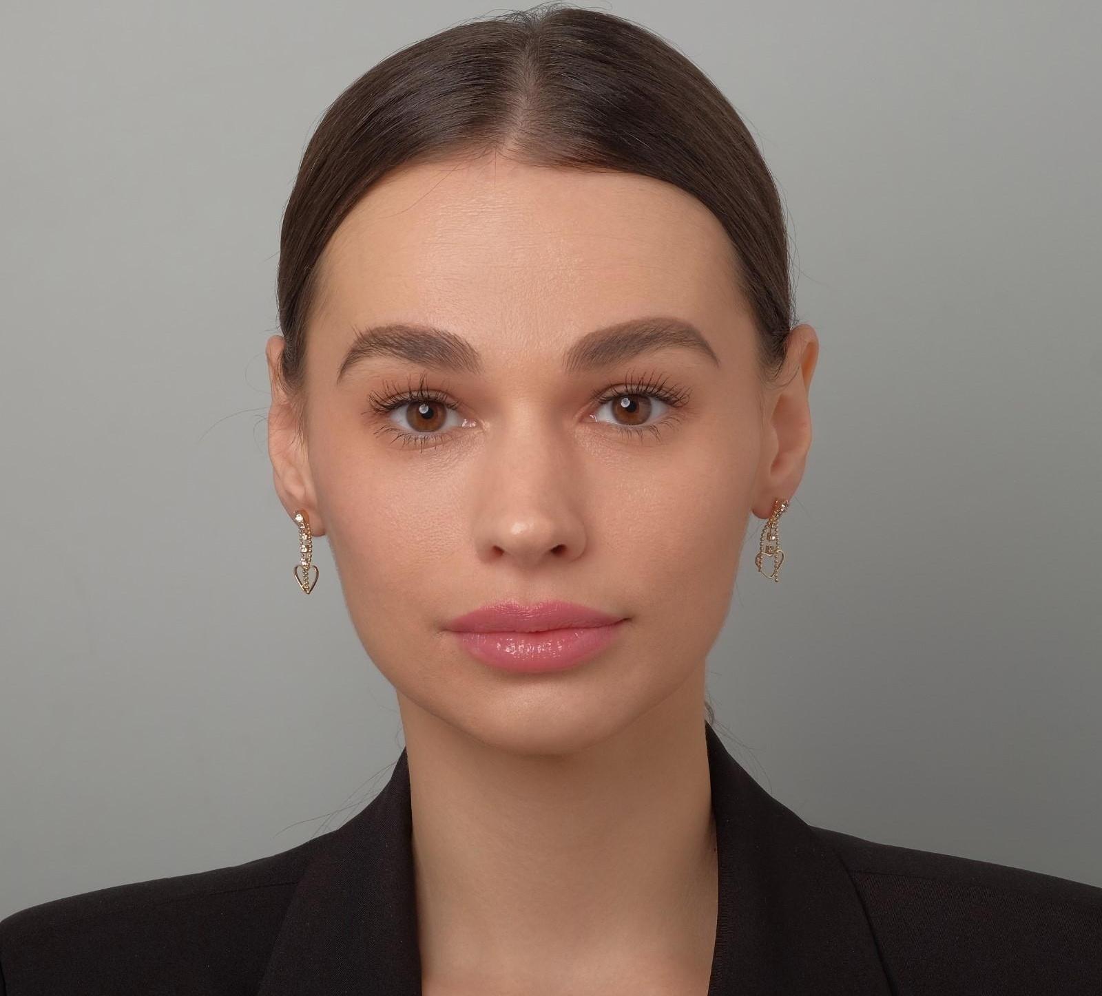 Серьги со стразами 