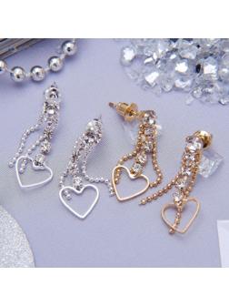 Серьги со стразами 