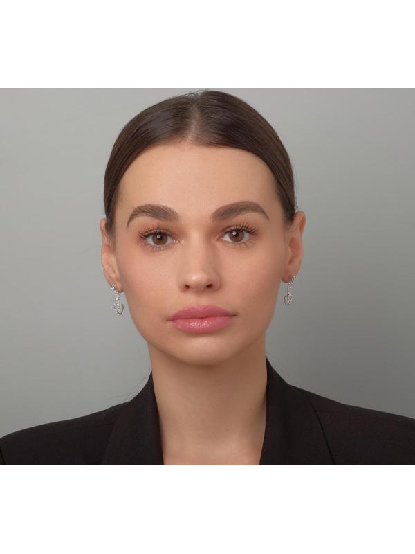 Серьги со стразами 