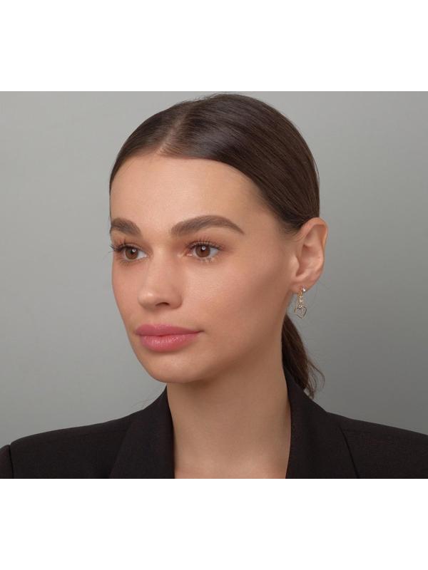 Серьги со стразами 