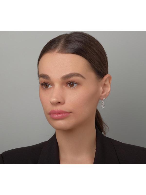 Серьги со стразами 