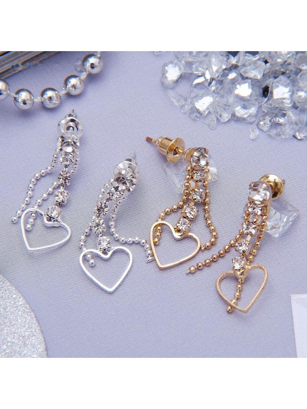 Серьги со стразами 