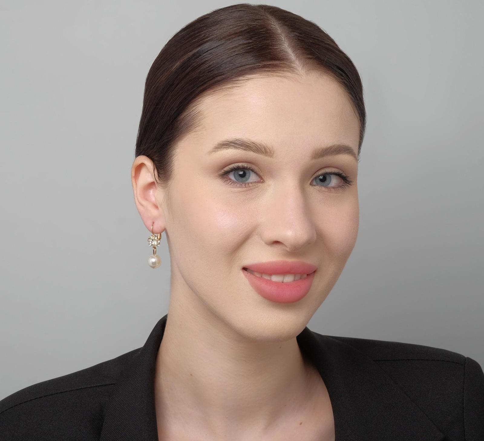 Серьги с жемчугом 