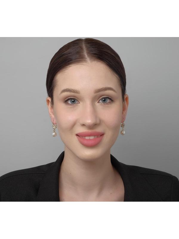 Серьги с жемчугом 