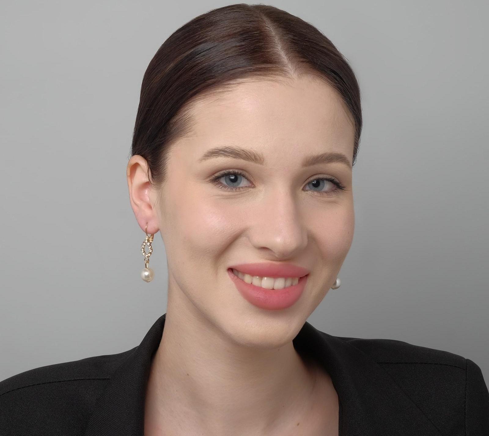 Серьги с жемчугом 