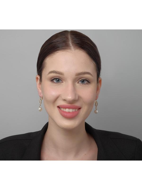 Серьги с жемчугом 