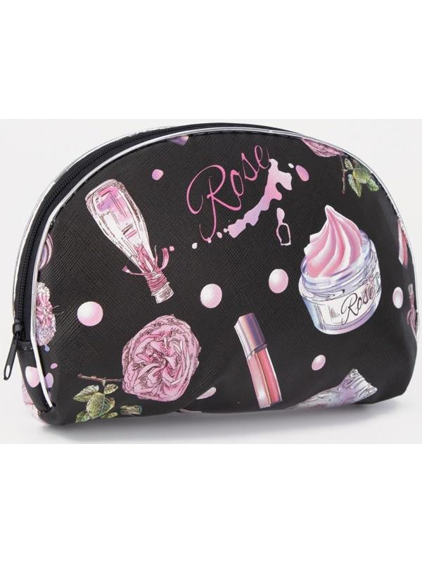 Набор косметичек 5 в 1 на молниях, цвет чёрный