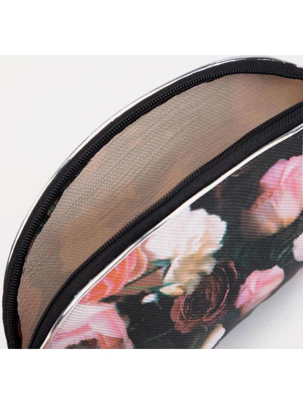 Набор косметичек 5 в 1 на молниях, цвет чёрный