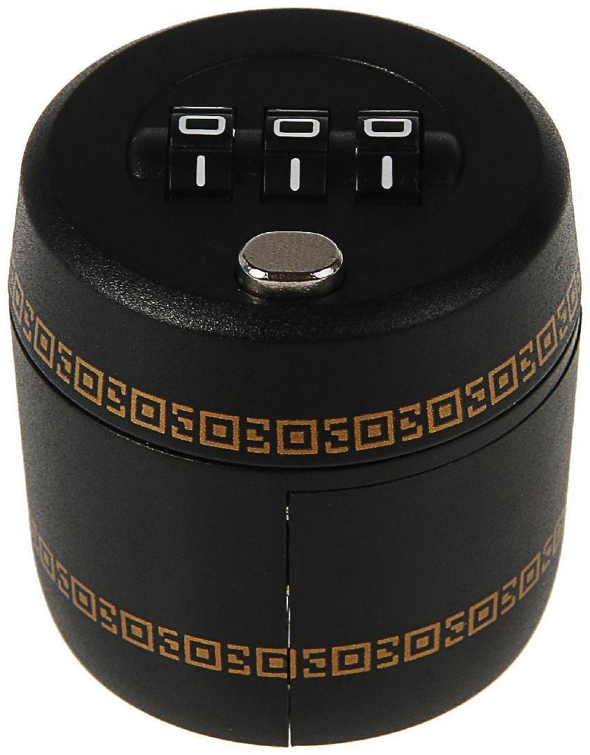 Замок сувенирный кодовый для бутылки, черный