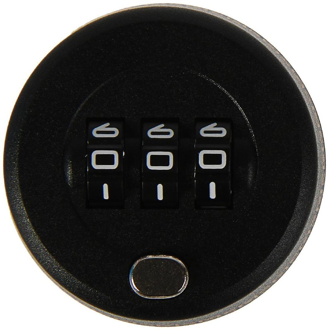 Замок сувенирный кодовый для бутылки, черный