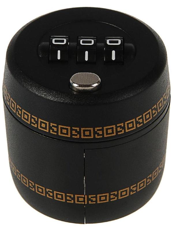 Замок сувенирный кодовый для бутылки, черный