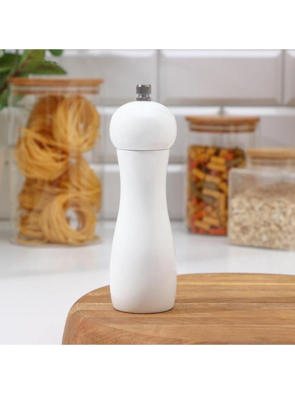 Мельница для специй «Лофт», 16,5 × 5 см, керамический механизм, цвет белый