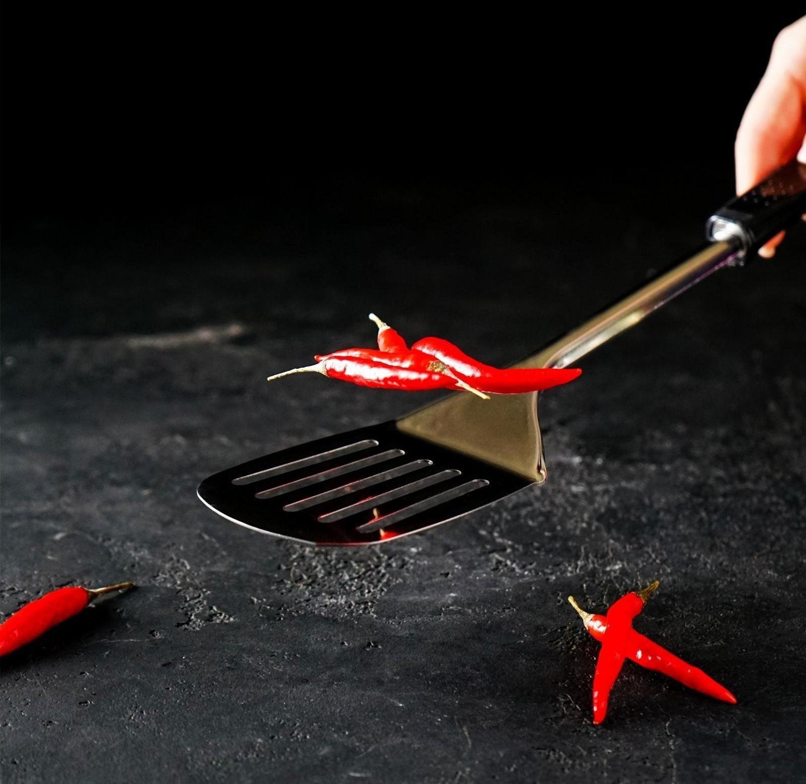 Лопатка Доляна «Ночь», h=33 см, с отверстиями