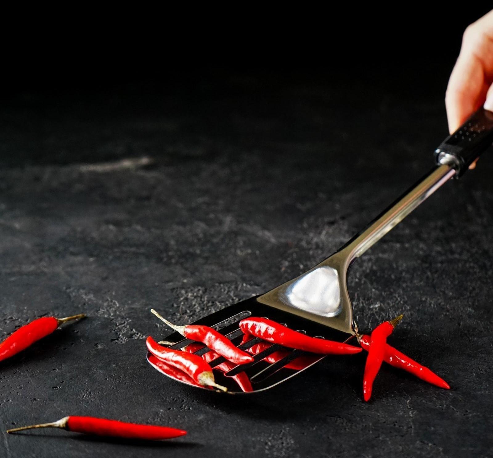 Лопатка Доляна «Ночь», h=33 см, с отверстиями