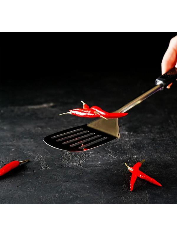 Лопатка Доляна «Ночь», h=33 см, с отверстиями