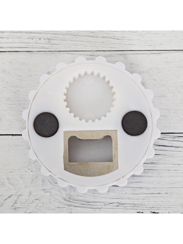 Открывашка пивная на магните «Лучший рыбак», Ø 7 см