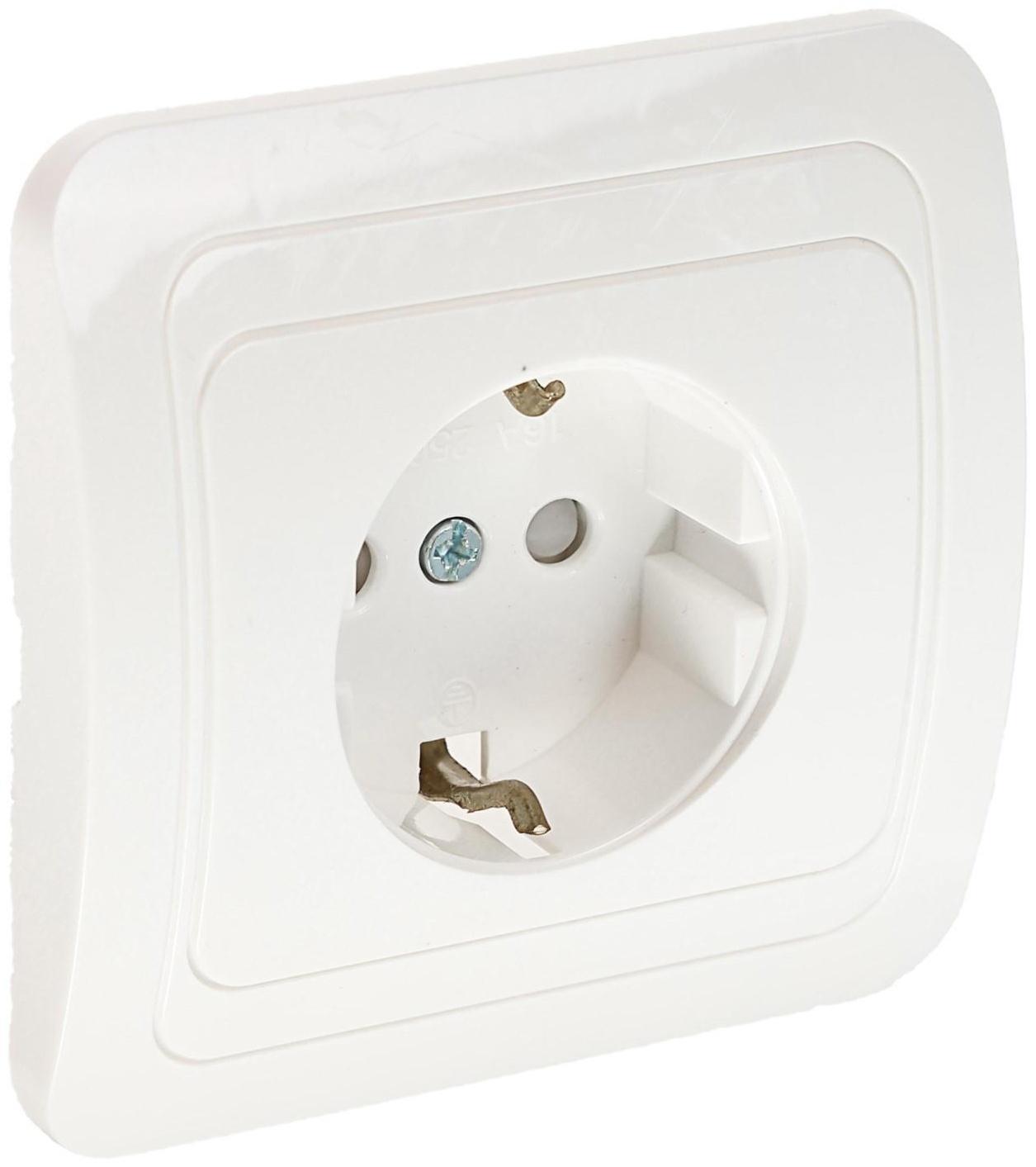 Розетка одноместная Luazon Lighting 