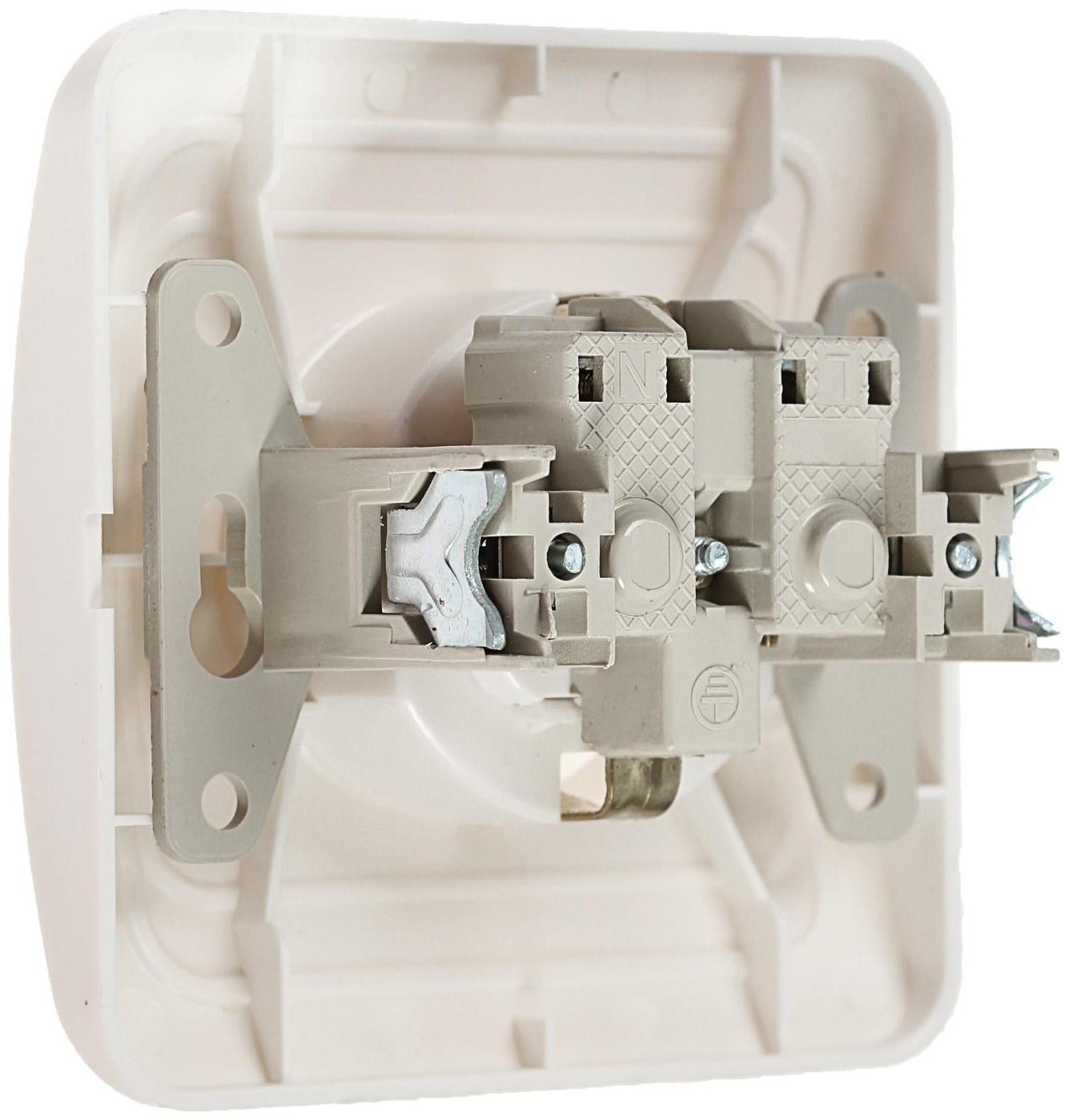 Розетка одноместная Luazon Lighting 