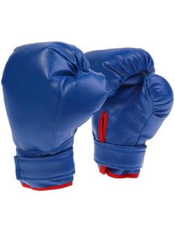 Перчатки боксерские, детские, цвет синий
