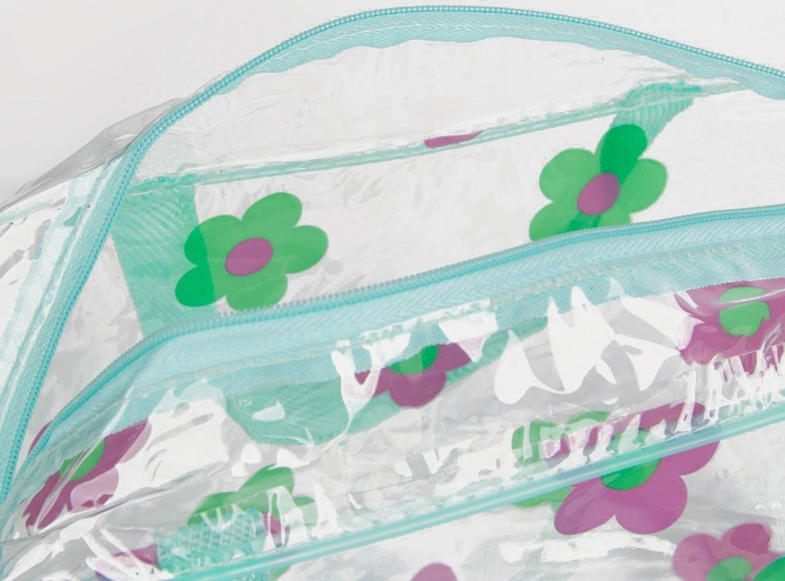 Косметичка на молнии, цвет зелёный