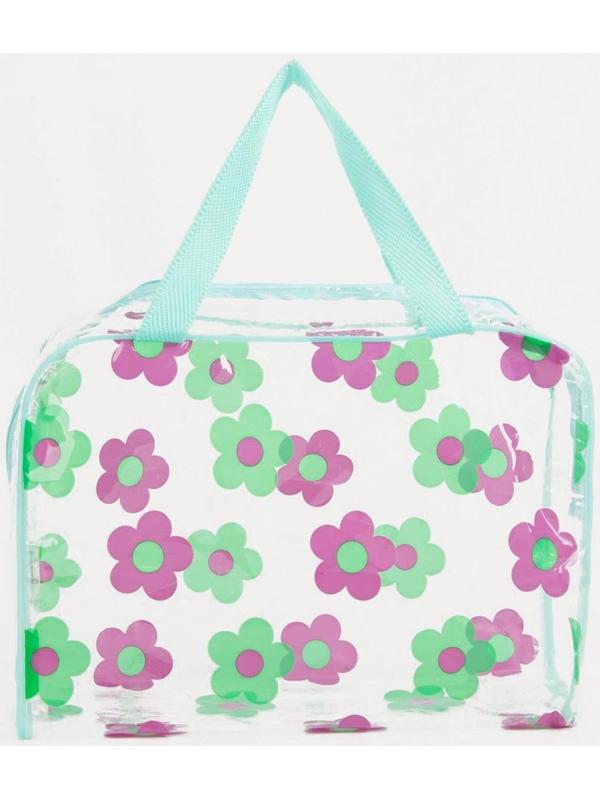 Косметичка на молнии, цвет зелёный