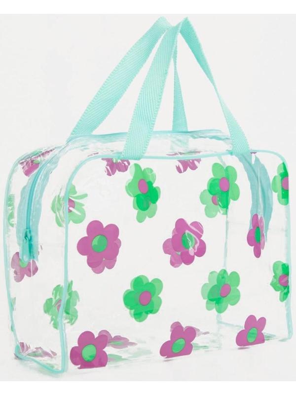 Косметичка на молнии, цвет зелёный