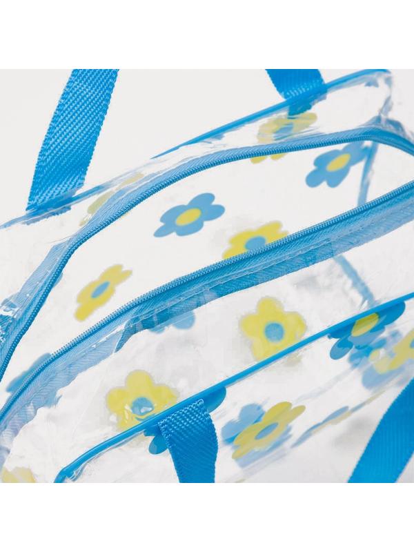 Косметичка на молнии, цвет синий