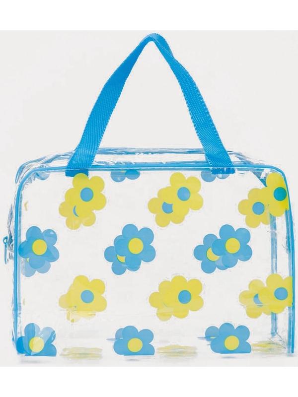 Косметичка на молнии, цвет синий