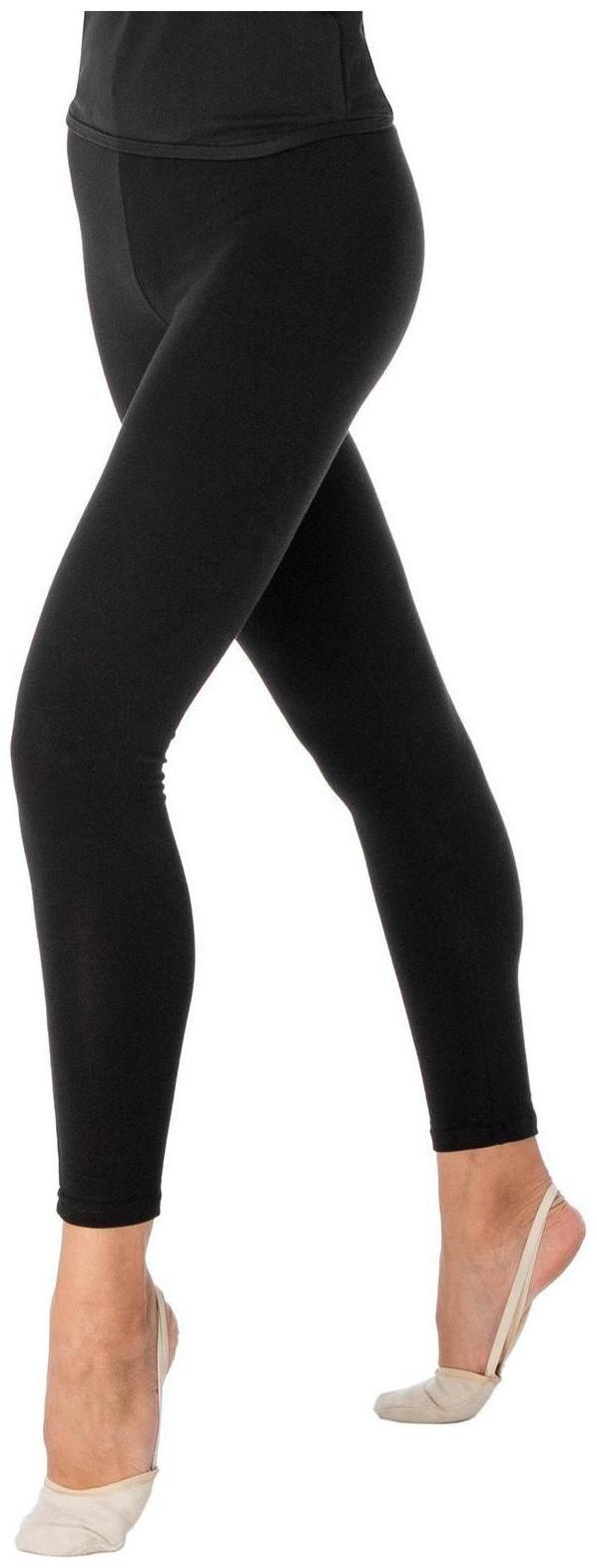 Лосины гимнастические х/б, размер 40, цвет чёрный