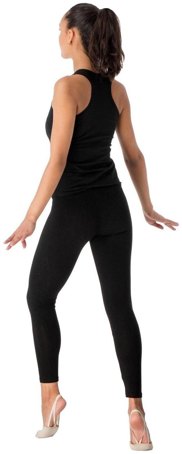 Лосины гимнастические х/б, размер 40, цвет чёрный