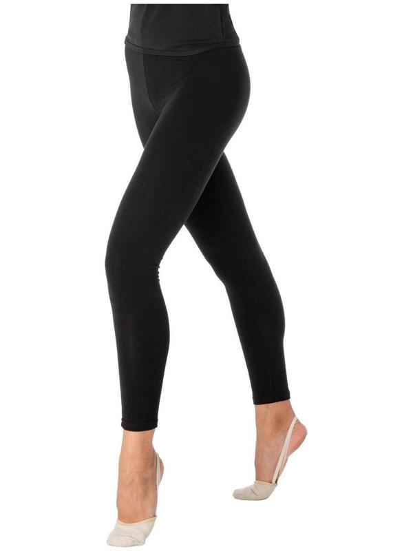 Лосины гимнастические х/б, размер 40, цвет чёрный