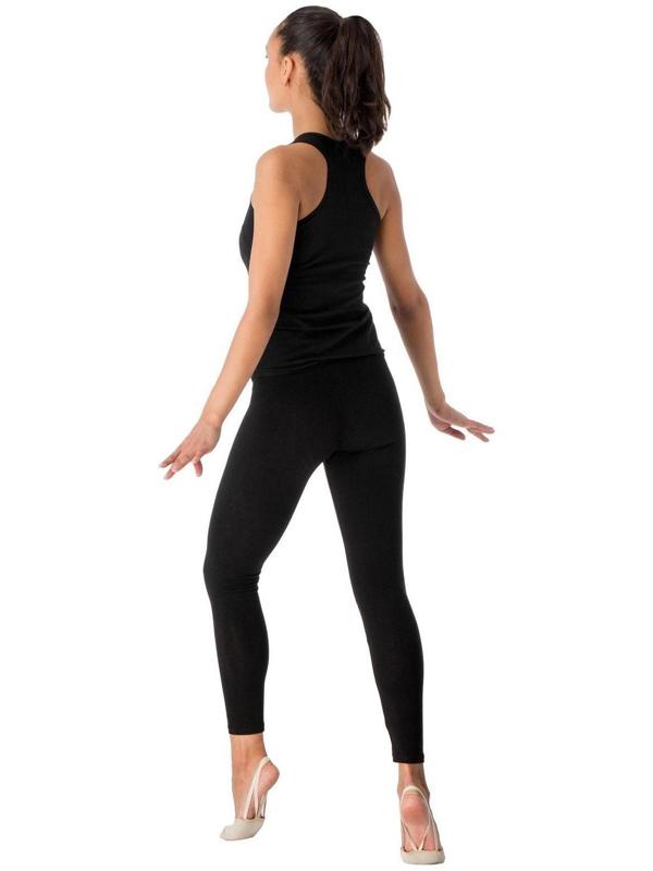 Лосины гимнастические х/б, размер 44, цвет чёрный