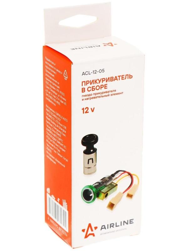Прикуриватель Airline в сборе, для а/м ВАЗ 2108-099 , ОКА, 2141, Газель,Таврия
