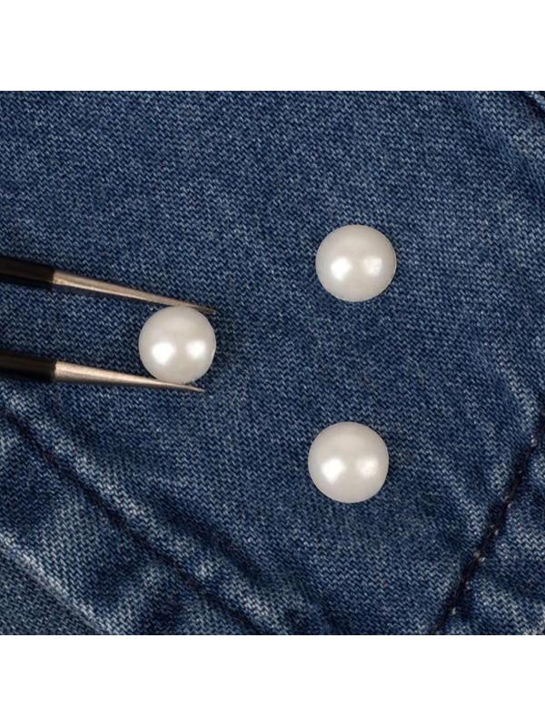 Стразы термоклеевые «Жемчуг», d = 6 мм, 100 шт