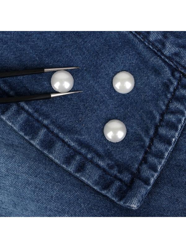 Стразы термоклеевые «Жемчуг», d = 8 мм, 50 шт