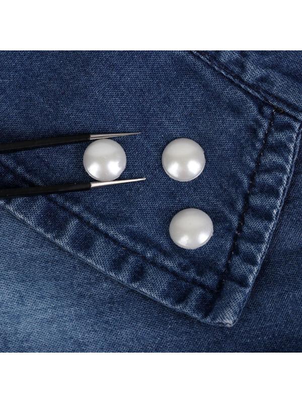 Стразы термоклеевые «Жемчуг», d = 10 мм, 50 шт