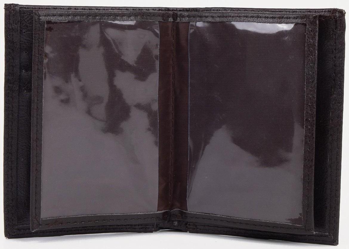 Портмоне без застёжки 2 в 1, для автодокументов, для купюр, для карт, для монет, цвет коричневый