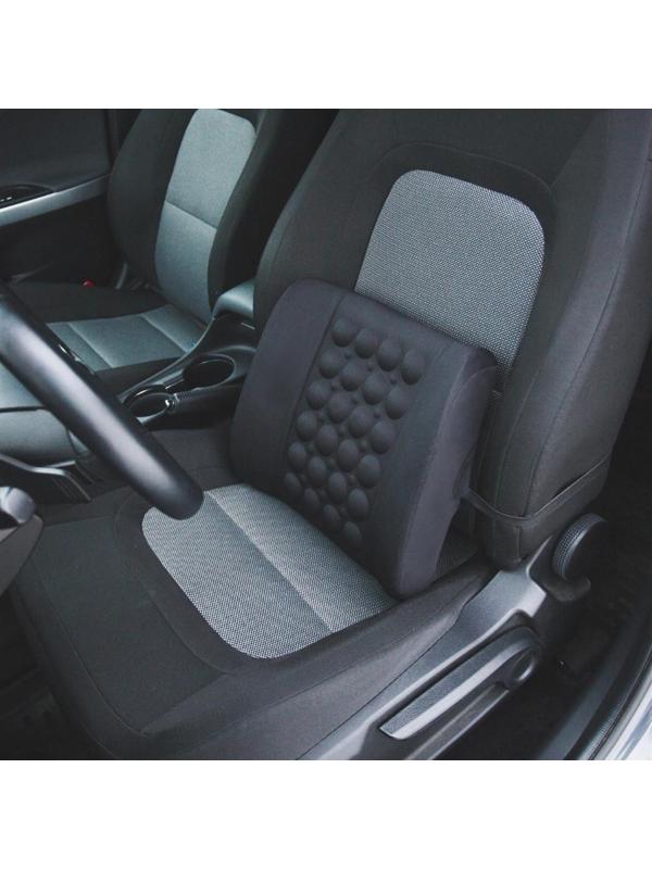 Ортопедическая подушка на спинку сиденья с вибромассажером 12 В