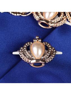 Декоративные элементы на прокол «Короны», 4 × 2,5 см, 10 шт, цвет золотой