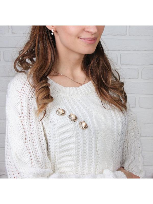 Декоративные элементы на прокол «Короны», 4 × 2,5 см, 10 шт, цвет золотой