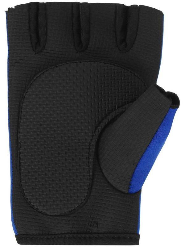 Перчатки спортивные, размер М, цвет синий/чёрный