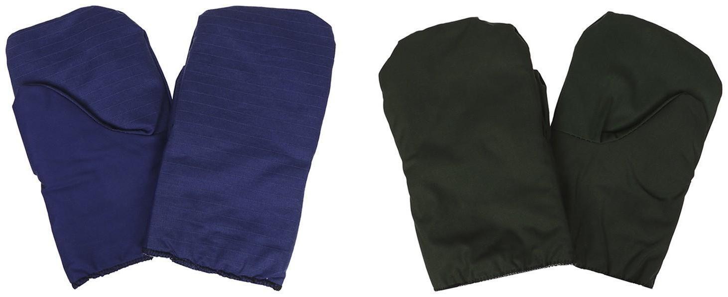 Рукавицы утеплённые, диагональ, один слой ватина, МИКС