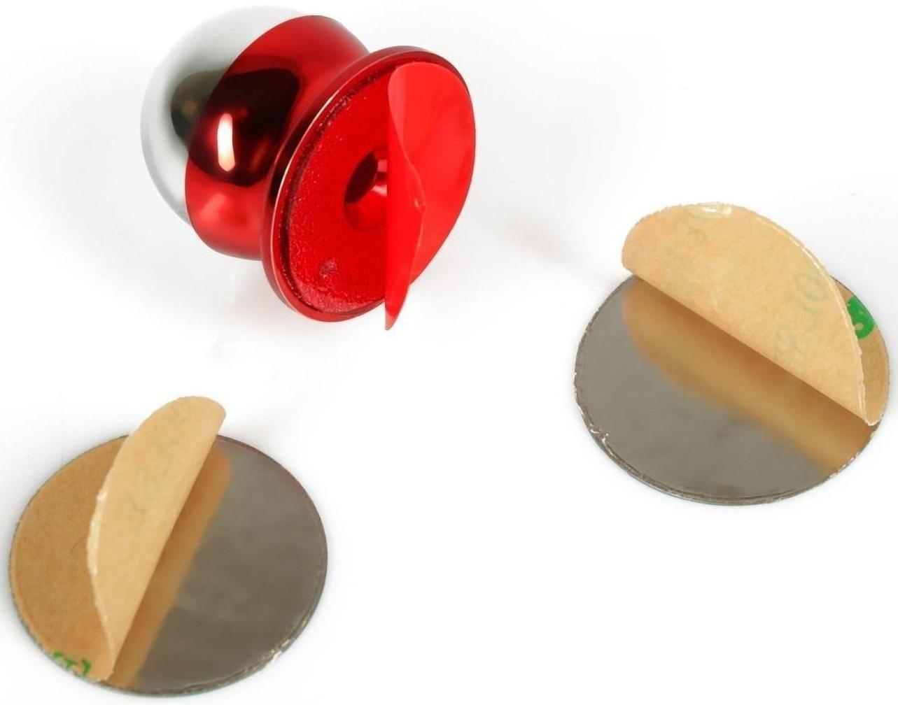 Держатель телефона  магнитный TORSO, усиленный, красный