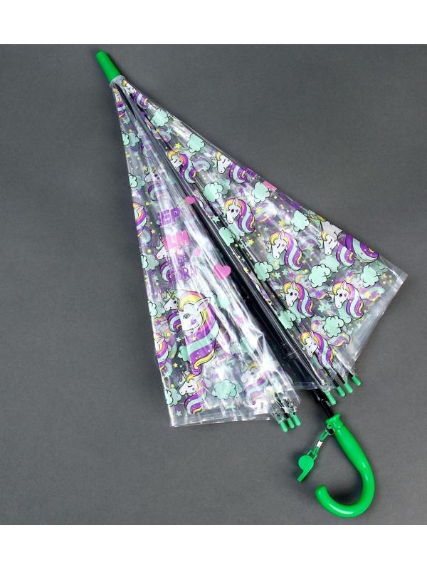 Зонт детский «Единорог» цвета МИКС
